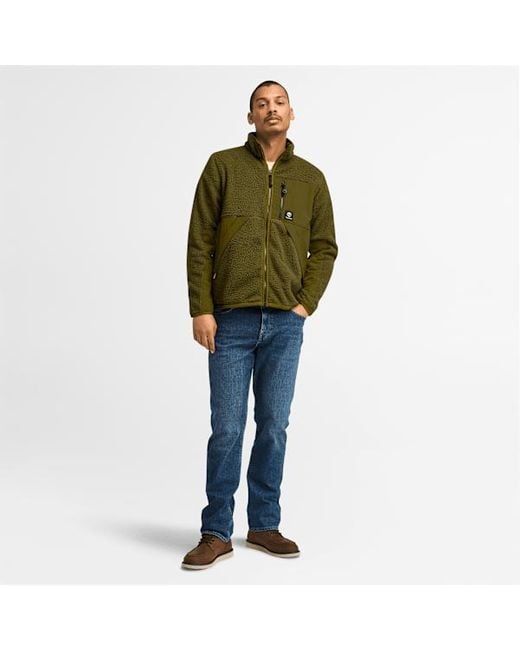 Timberland Green High-pile Fleece for men