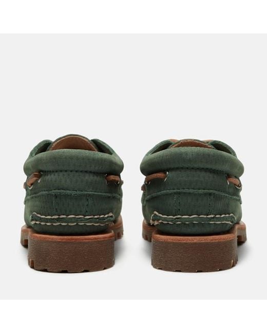 Timberland Green Authentic Boat Shoe For