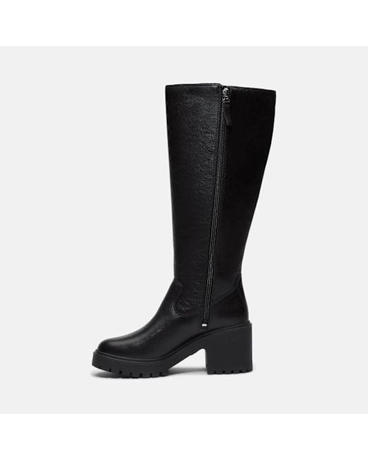 Timberland Black Stone Heights Tall Side Zip Boot For