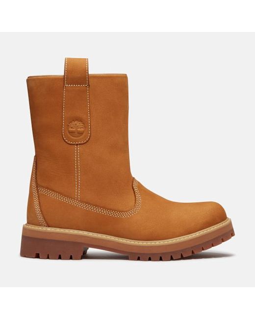 Timberland Brown Heritage Mid Pull-On Boot For for men