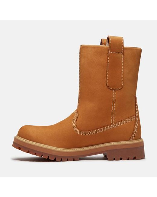 Timberland Brown Heritage Mid Pull-On Boot For for men