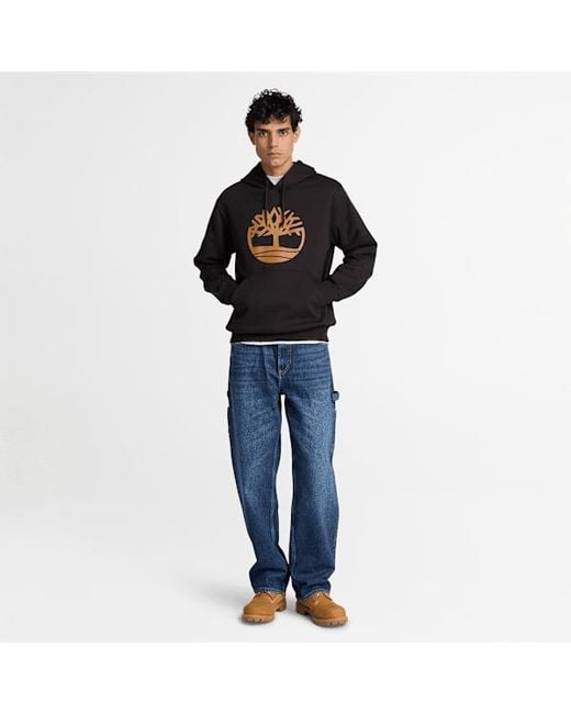 Timberland Black Northwood Tree Logo Hoodie For for men