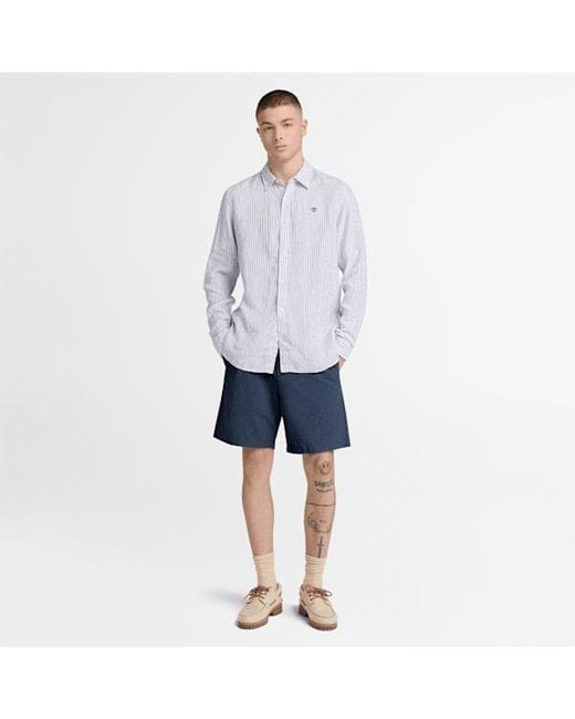 Timberland Blue Claremont Cotton Short For for men
