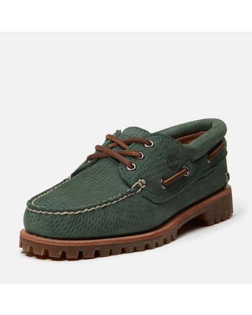 Timberland Green Authentic Boat Shoe For