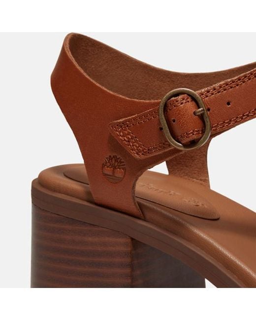 Timberland Brown Bellevaux Backstrap Sandal For