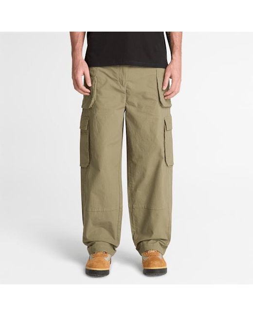 Timberland Green Woven Utility Trouser For