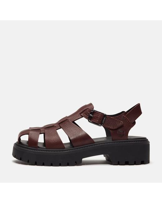 Timberland Brown Stone Street Fisherman Platform Sandal For
