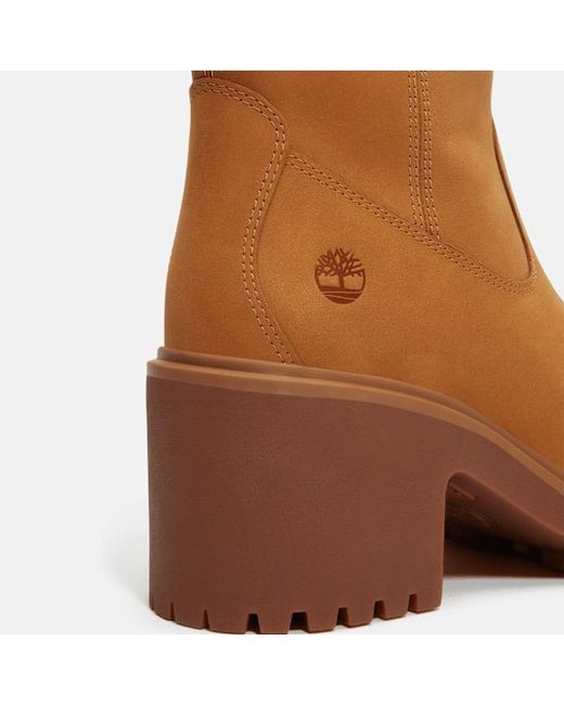 Timberland Brown Stone Heights Tall Side Zip Boot For