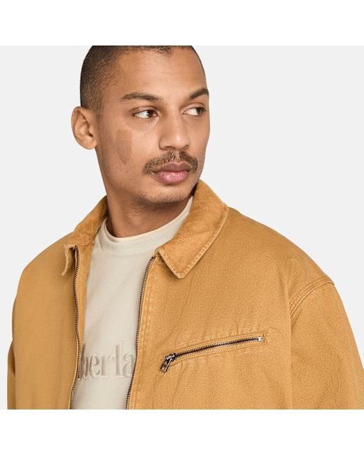 Timberland Blue Strafford Washed Canvas Jacket For for men