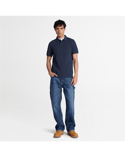 Timberland Blue Oyster River Regular Short-Sleeve Polo For for men