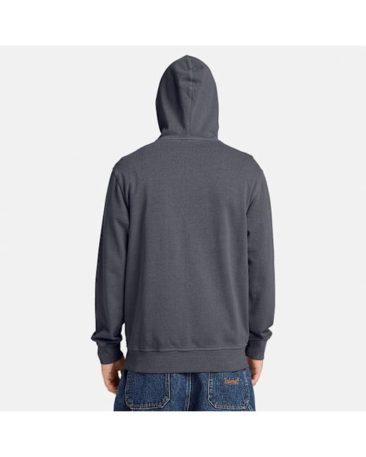 Timberland Gray Merrymack River Garment Dyed Hoodie For for men