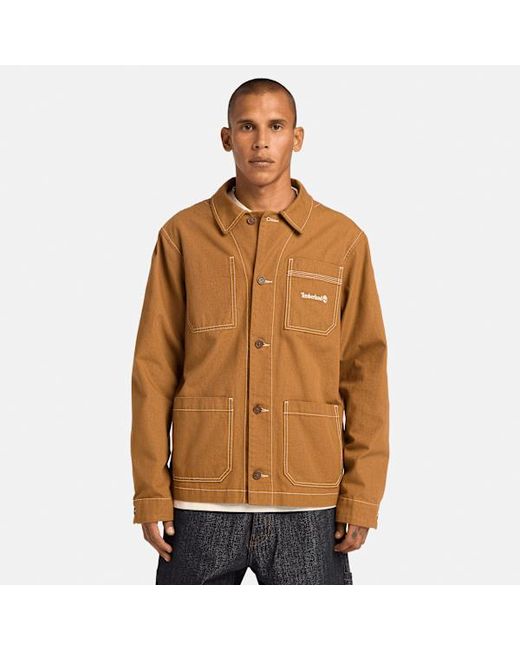 Timberland Brown Chore Canvas Jacket