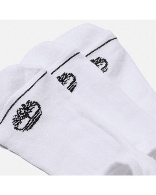 Timberland Gray Bowden 3-Pack Trainer Liner Sock
