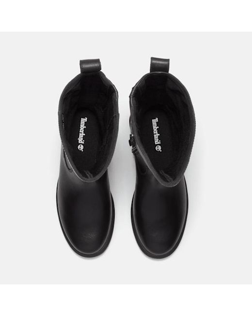 Timberland Black Verona Square Tall Side Zip Boot For