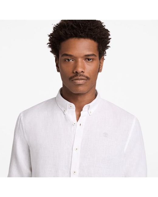Timberland White Mill Brook Linen Shirt For for men