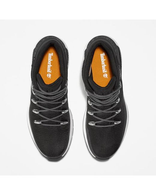 Timberland Black Sprint Trekker Mid Waterproof Trainer For for men