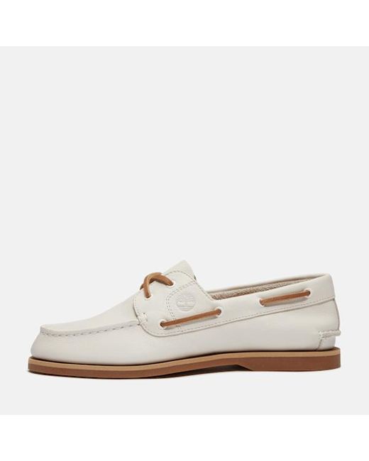 Timberland White Classic Boat Shoe For