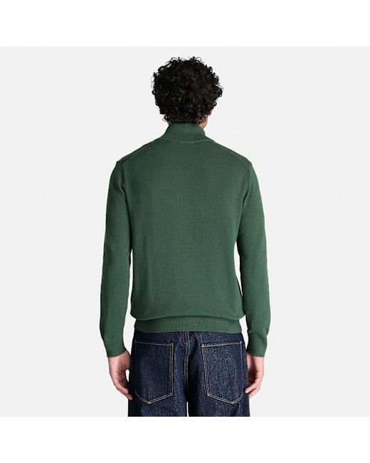 Timberland Green Williams River Cotton Full-Zip Jumper For for men