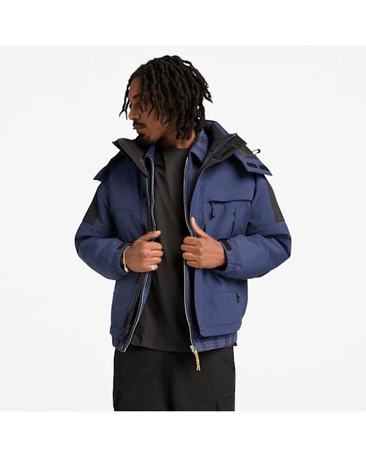 Timberland Blue Granite State Waterproof Rain Jacket For for men
