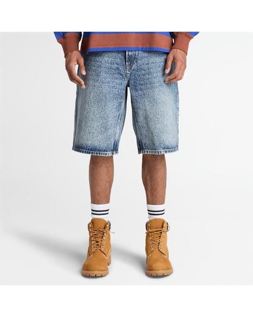 Timberland Blue Denim Jorts for men