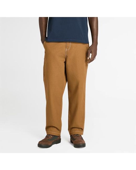 Timberland Blue All Gender Washed Duck Canvas Carpenter Trouser