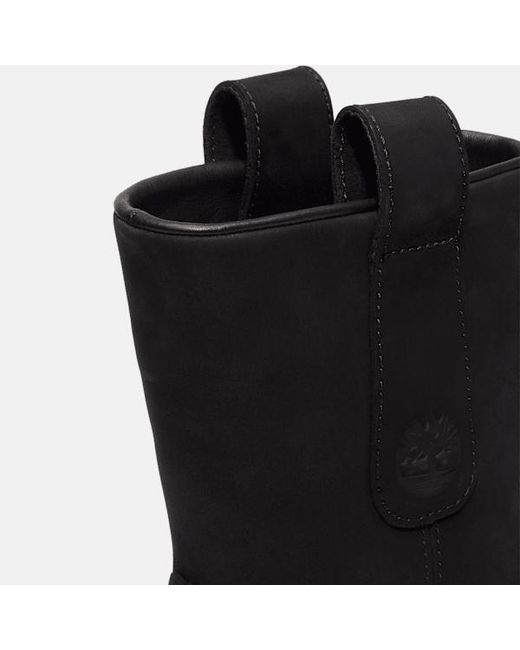Timberland Black Heritage Mid Pull-On Boot For for men