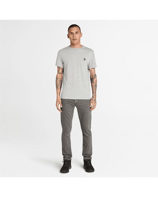 Timberland Gray Dunstan River Short-sleeve T-shirt For Men In Dark Grey, Man, Grey, Size: 3xl for men