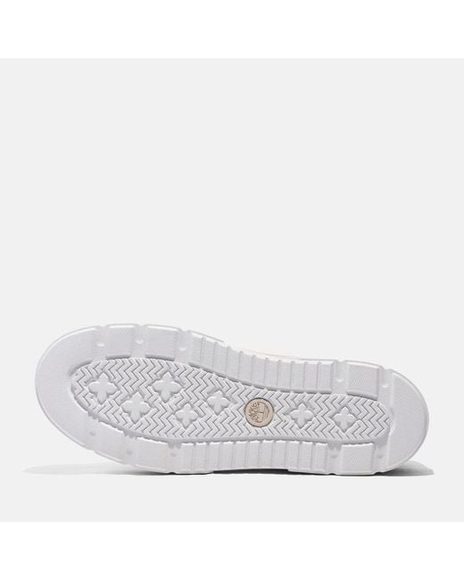 Timberland White Laurel Court Lace-up Low Trainer