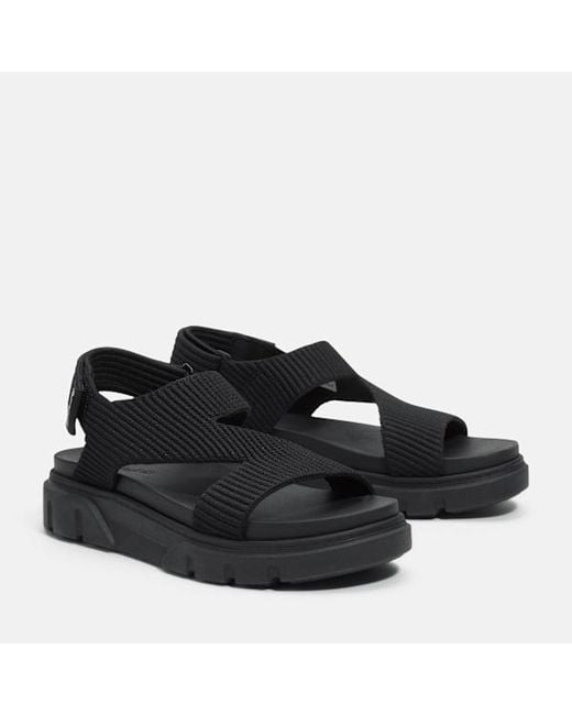 Timberland Black Greyfield Backstrap Sandal For