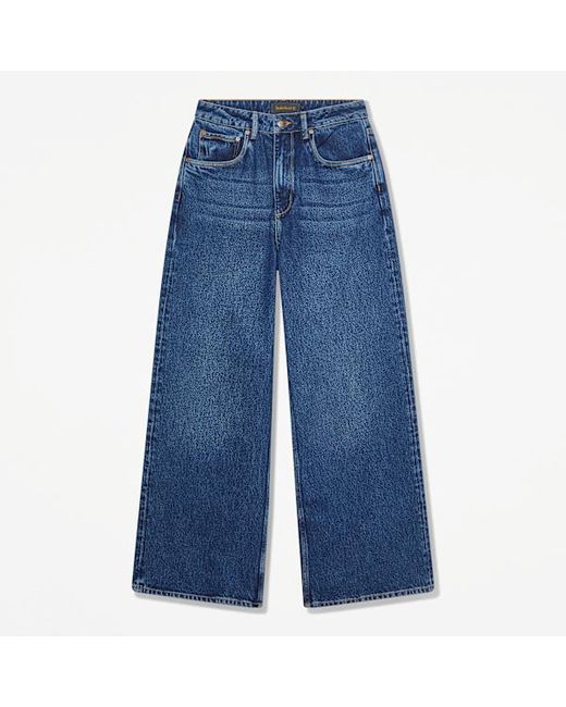 Timberland Blue Wide Leg Denim Trouser For