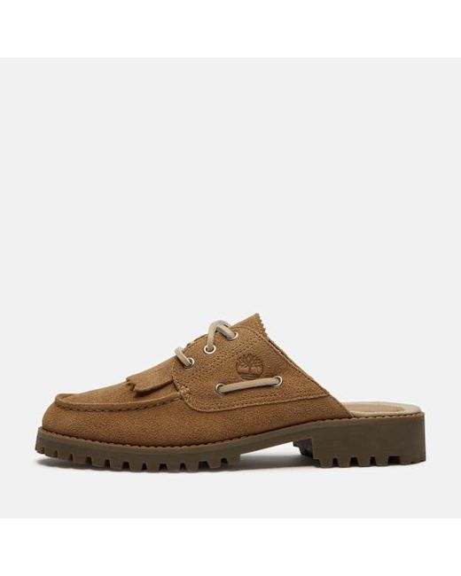 Timberland Brown Mix Tape Authentic Mule For