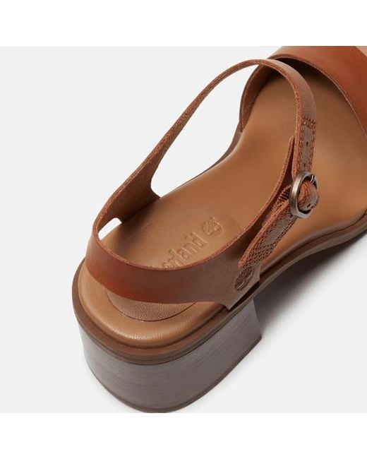 Timberland Brown Bellevaux Backstrap Sandal For