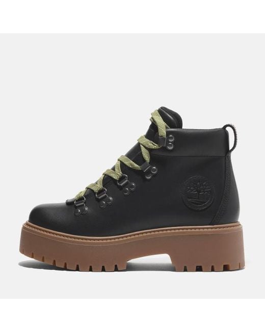 Timberland Black Stone Street Premium Platform Boot