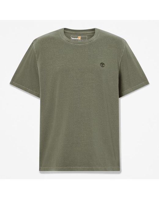 Timberland Green Dunstan River Garment Dyed Short-Sleeve T-Shirt For for men
