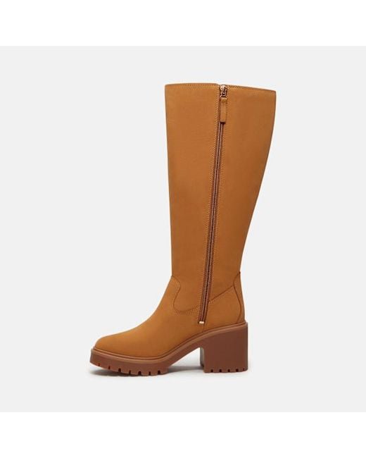 Timberland Brown Stone Heights Tall Side Zip Boot For