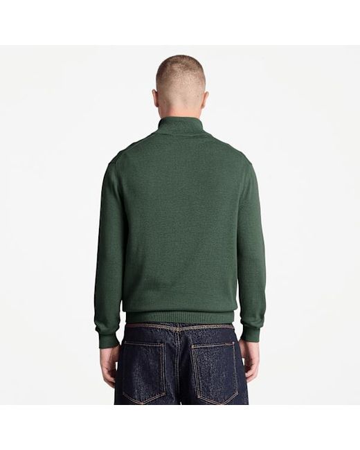 Timberland Green Williams River Cotton Quarter-Zip Jumper For for men