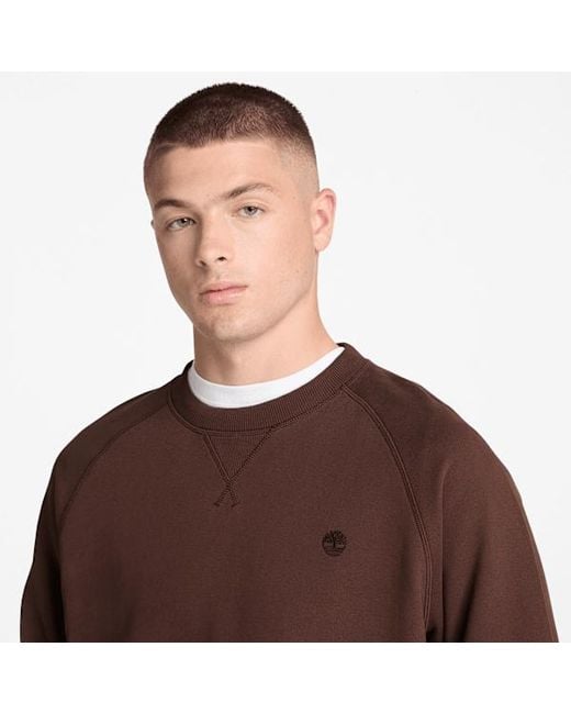 Timberland Brown Exeter River Crew Sweatshirt For for men
