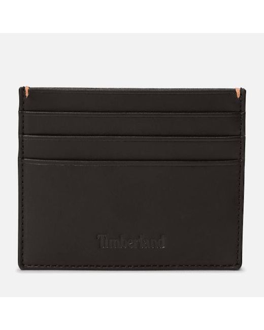 Timberland Black Riverton Leather Card Holder For for men