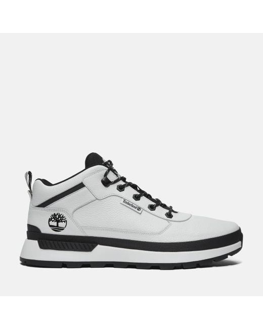 Timberland Field Trekker Lace-up Trainer For Men In White, Man, White, Size: 6.5 for men