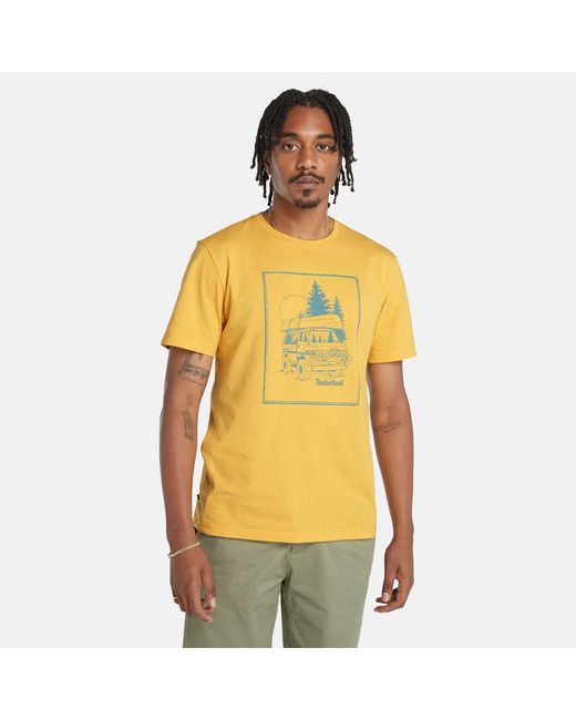 Timberland Yellow Campervan Graphic T-shirt for men