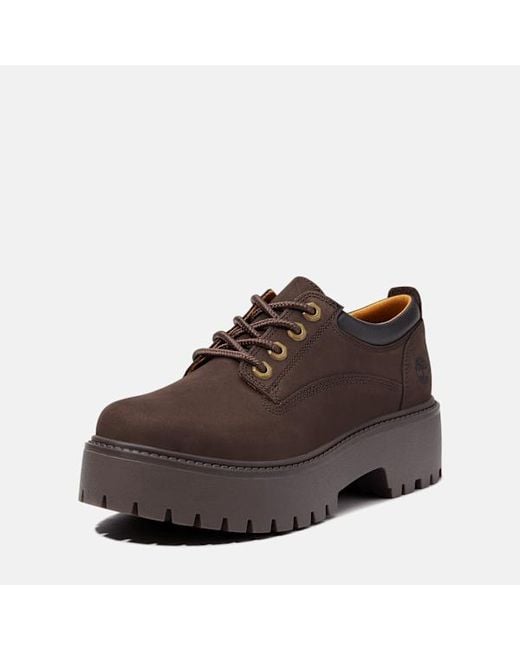 Timberland Brown Stone Street Platform Shoe For