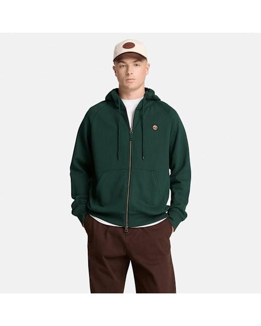 Timberland Green Exeter River Full-Zip Hoodie For for men