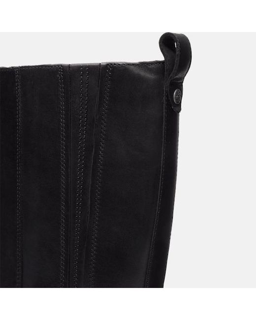 Timberland Black Verona Square Tall Side Zip Boot For