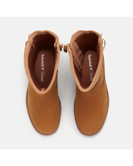 Timberland Brown Stone Heights Tall Side Zip Boot For