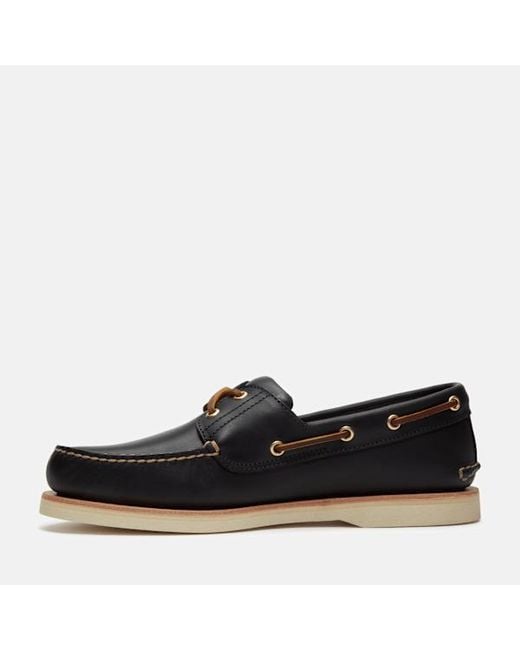 Timberland Black Crafted Boat Shoe For for men
