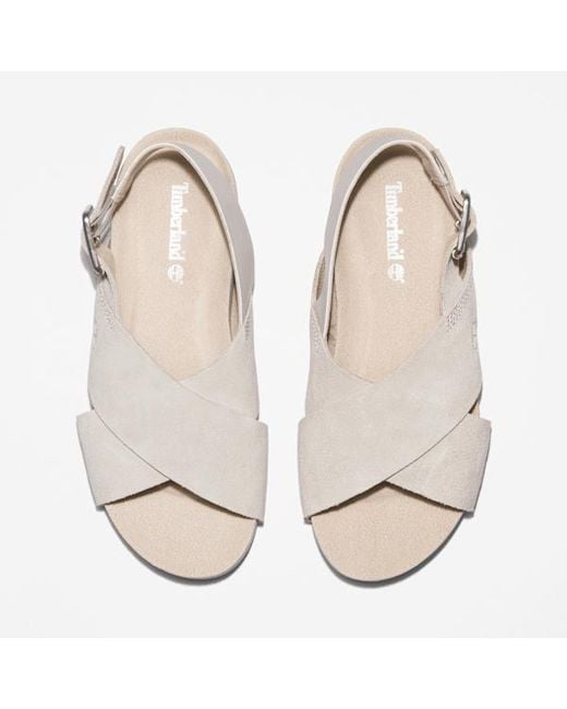 Timberland White Malibu Waves Basic Backstrap Sandal For
