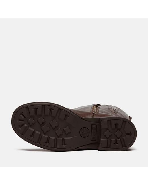 Timberland Brown Verona Square Tall Side Zip Boot For