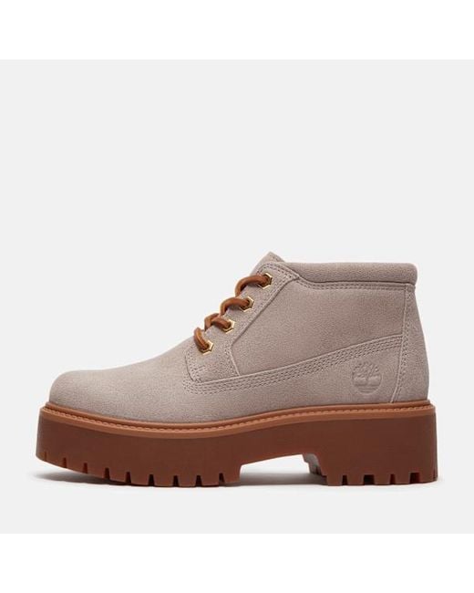 Timberland Brown Stone Street Mid Platform Boot For