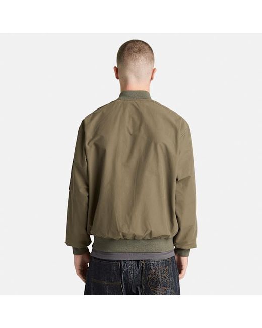 Timberland Green Durable Water Repellent Utility Bomber For for men