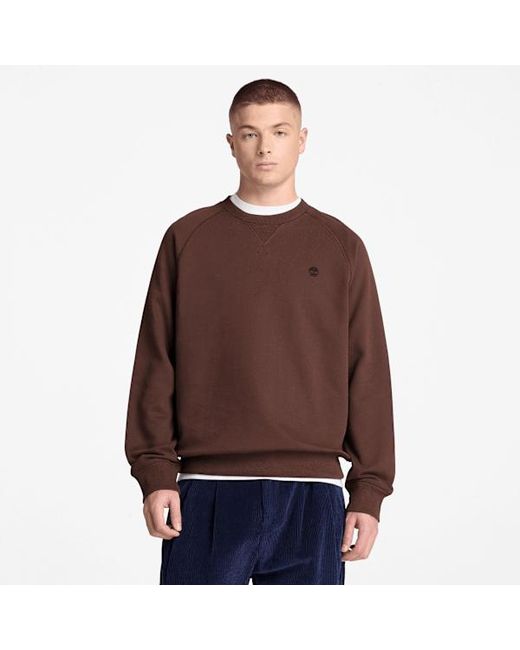 Timberland Brown Exeter River Crew Sweatshirt For for men